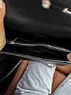 Жіноча сумка Гуччі чорна Gucci Black натуральна шкіра, фото 4