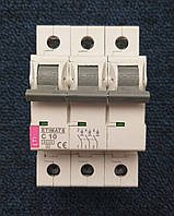 Автоматичний вимикач ETI серії ETIMAT 6 3P 10A 6.0kA C