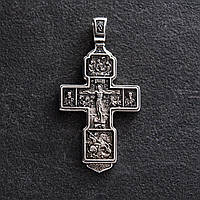 Серебряный крест с чернением 132694. Zipexpert