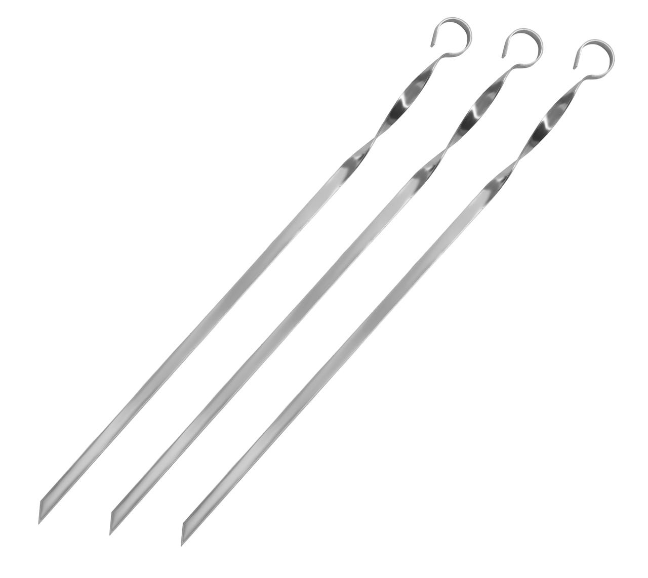 Шампур плоский товщина 1,5 мм, довжина 40 см, ширина 10 мм