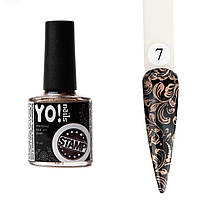 КРАСКА ДЛЯ СТЕМПИНГА YONAILS STAMP, краска для дизайну, 7