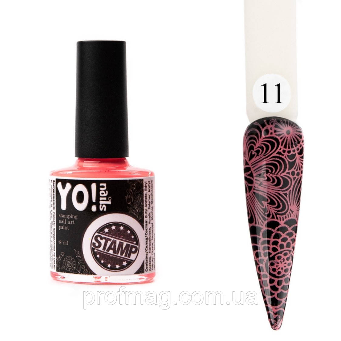 КРАСКА ДЛЯ СТЕМПИНГА YONAILS STAMP, фарба для дизайну, 11