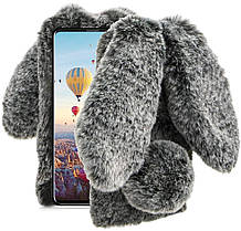 Чохол/ Панель Alitek для Apple iPhone Айфон Xr Зайчик Сірий (плюш), фото 2