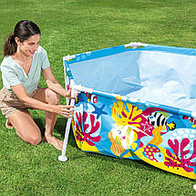 Басейн каркасний дитячий Bestway 5618Т розмір 183x51см, об'єм 930л (навіс, душ), фото 6