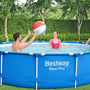 Басейн каркасний Bestway 5612E габарити 396x84 см, об'єм 8680 л (картриджний фільтр), фото 4