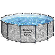 Басейн каркасний Bestway 5619D розмір 427x122см, об'єм 15232л (картриджний фільтр-насос, драбина, тент), фото 3