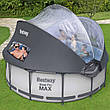 Басейн каркасний Bestway 5619N габарити 366x100 см, об'єм 9150 л  (картриджний фільтр, навіс, драбина), фото 8