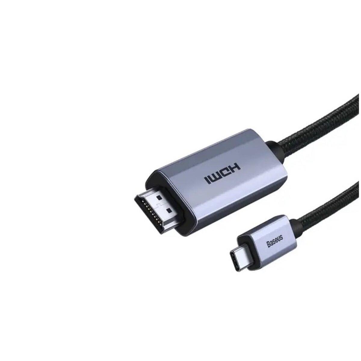 Кабель Baseus High Definition Series Graphene Type-C to HDMI 4K Adapter Cable 2m Black (WKGQ010101)