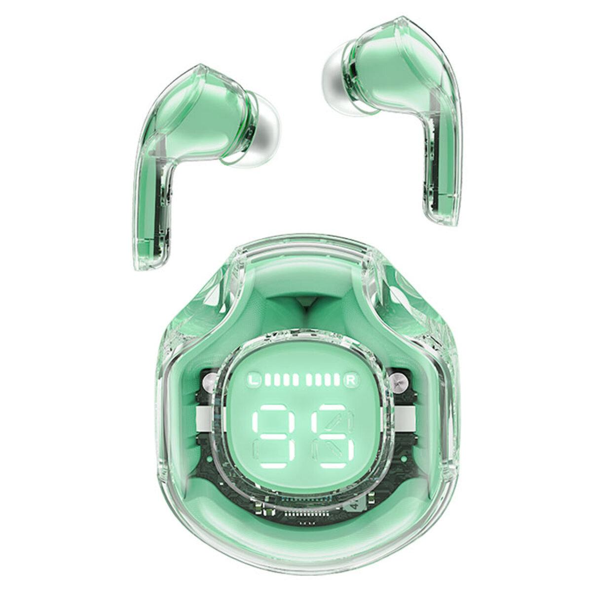 Бездротові навушники ACEFAST T8 Crystal color (2) bluetooth earbuds Mint Green lly