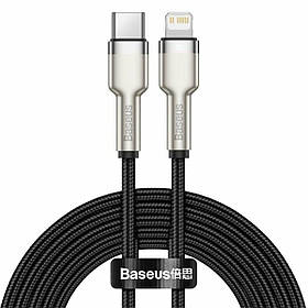 Кабель Baseus Cafule Series Metal Data Cable Type-C to iP PD 20W 2m Black ly
