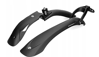 Комплект крил 24"-29" SIMPLA Hammer SDE PRO SPEEDclamp mounting швидкознімне кріплення, чорні з білими вставками