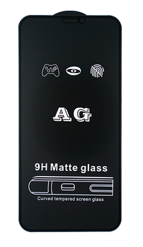 Захисне скло Matte для Apple iPhone 11 Full Glue (0.3 мм, 2.5D) black