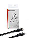 Кабель Mibrand MI-32 Nylon Charging Line USB for Lightning 2A 2m Black (MIDC/322LB), фото 4
