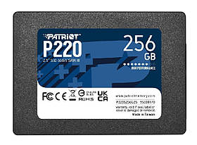 Накопичувач SSD Patriot P220 256GB 2.5" 7mm SATAIII lly