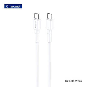 Кабель CHAROME C21-04 USB-C to USB-C charging data cable White lly