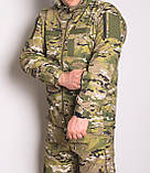 Костюм літній куртка зі штанами на липучці ріп стоп 100™ 46-56р ЗСУ мультикам, фото 3