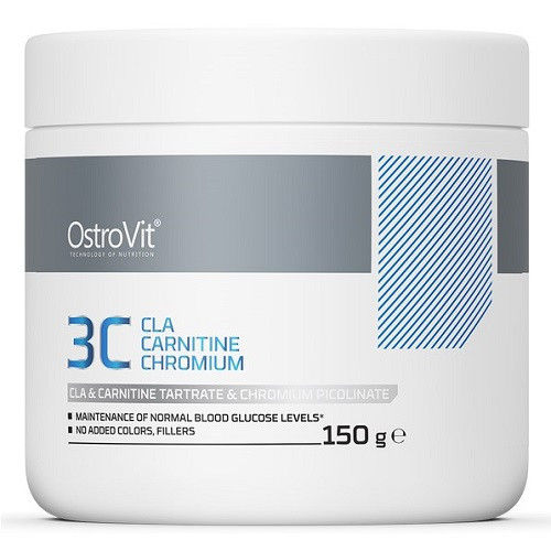 Жироспалювач OstroVit 3C CLA Carnitine Chromium (150 грам.), фото 1