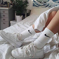 Женские носки SuperSox высокие Nike, Белые 36-40р.