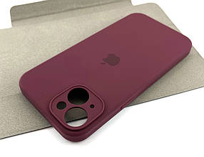 Чохол на iPhone 14 накладка бампер Soft Case Full силіконовий original бордовий