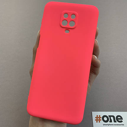 Чохол для Xiaomi Redmi Note 9s чохол накладка із закритою камерою на сяомі редмі нот 9с малиновий q7n, фото 1