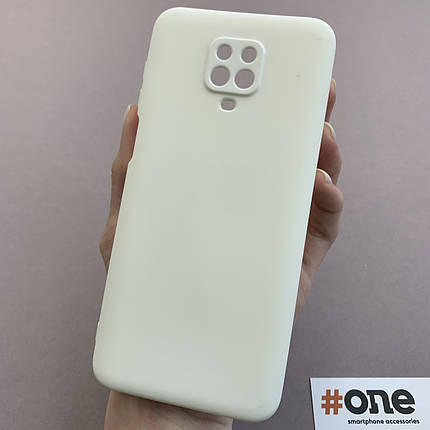 Чохол для Xiaomi Redmi Note 9s чохол накладка із закритою камерою на сяомі редмі нот 9с білий q7n, фото 1