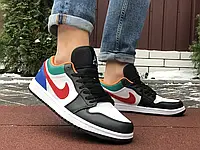 Мужские кроссовки Nike Air Jordan 1 Low, кожа, разноцветные 43