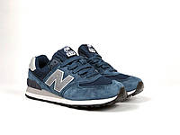 Женские кроссовки New Balance Нью Беланс classic 574, темно-синие. 36