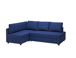 FRIHETEN / KLAGSHAMN Кутовий диван зі спальною функцією Skiftebo blue 494.443.26