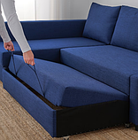 FRIHETEN / KLAGSHAMN Кутовий диван зі спальною функцією Skiftebo blue 494.443.26, фото 4
