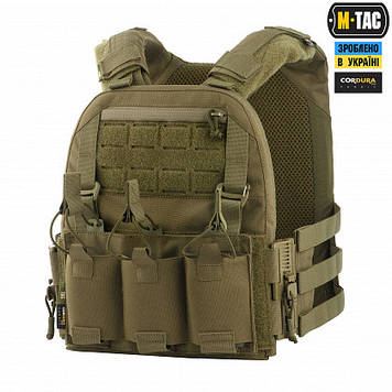 Жилет під бронеплити M-Tac плитоноска Cuirass QRS Ranger Green із системою швидкого скидання, жилетка броник