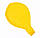 Велика Повітряна Куля Latex Balloon 36 дюймів 90 см Жовтий (00346), фото 3