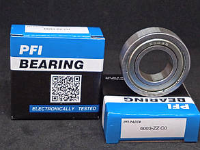 Підшипник 6003 ZZ, 80103 (17*35*10) PFI USA