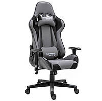 Комп'ютерне крісло із тканини PlayMaker Supreme Gaming 94561 Сіро-чорний