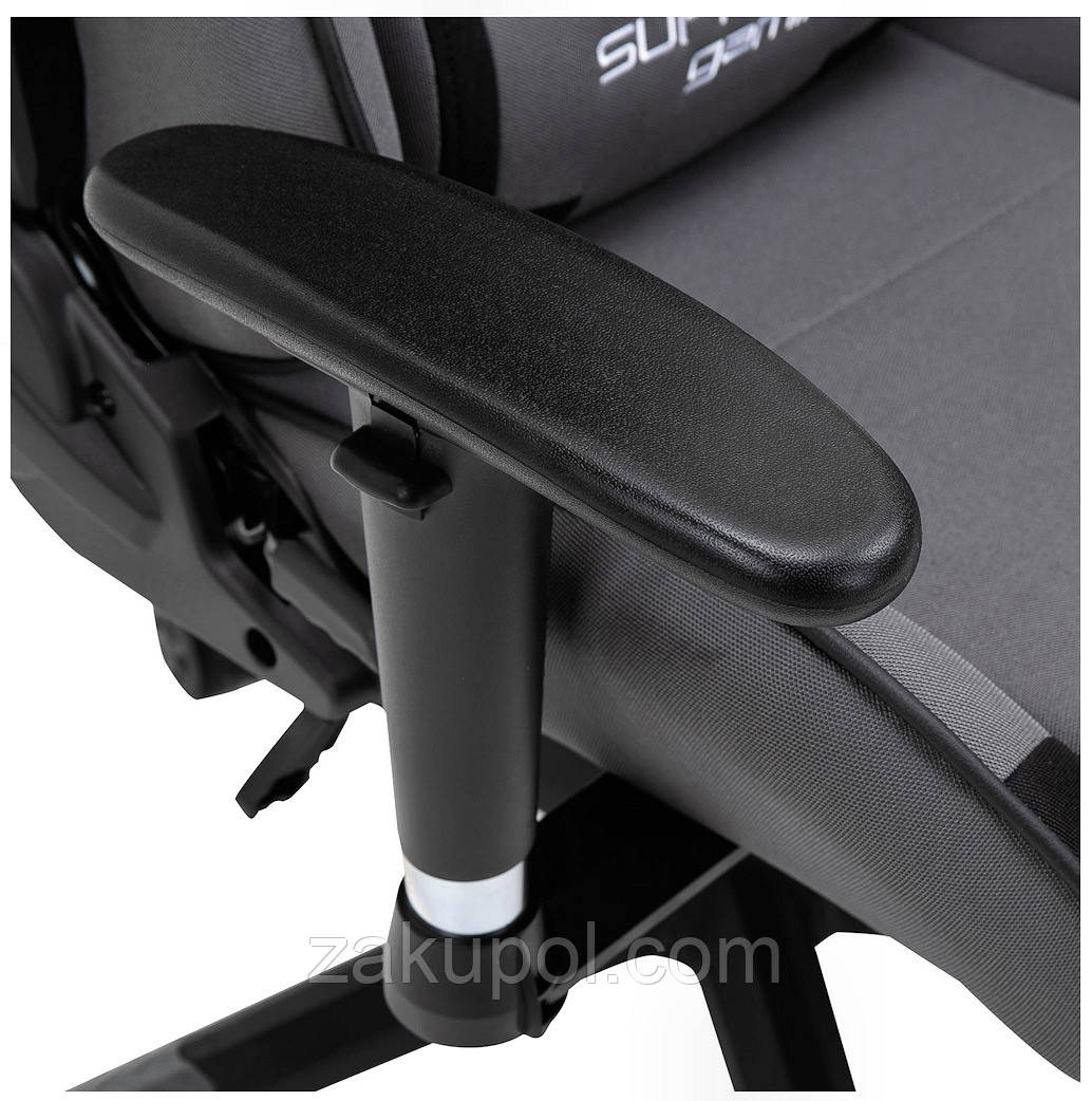 Компьютерное кресло из ткани PlayMaker Supreme Gaming 94561 Серо-черный - фото 6 - id-p1838196849