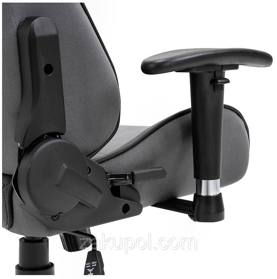 Компьютерное кресло из ткани PlayMaker Supreme Gaming 94561 Серо-черный - фото 7 - id-p1838196849
