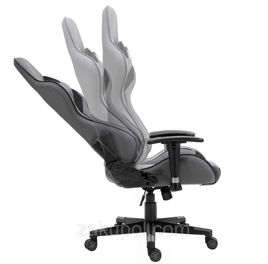 Компьютерное кресло из ткани PlayMaker Supreme Gaming 94561 Серо-черный - фото 8 - id-p1838196849