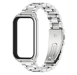Металевий ремінець Mijobs для фітнес браслета Xiaomi Smart Band 9 Active - Silver
