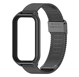 Ремінець металевий Mijobs Milan для фітнес браслета Xiaomi Smart Band 9 Active - Black