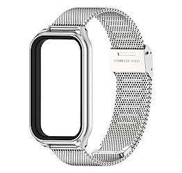 Ремінець металевий Mijobs Milan для фітнес браслета Xiaomi Smart Band 9 Active - Silver