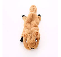 Игрушка для собак. Мягкий зверек, с пищалкой, 45 см, бежевая