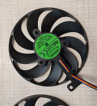Система охлаждения видеокарты ASUS ROG STRIX 2060 2070 2080 RX5700XT вентилятор кулер комплект 3шт, фото 4