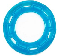 Игрушка для собак. Кольцо с 6 сторонам, синее, 12 см (с запахом ванили)