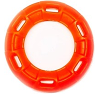 Игрушка для собак. Кольцо с 6 сторонами, красное, 12 см (с запахом ванили)