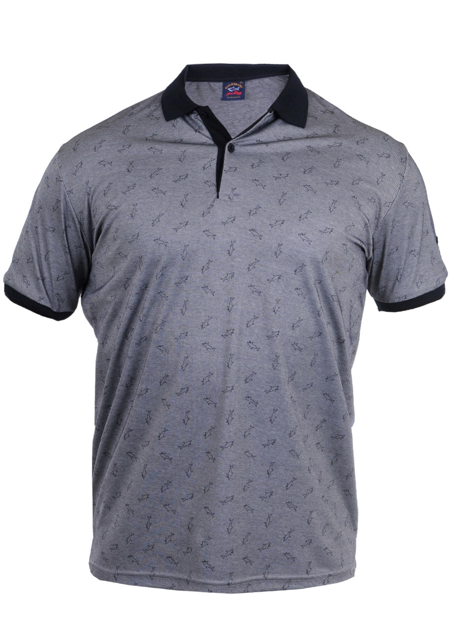 Футболка-поло мужская Paul Shark 23-1584-1 тёмно-серая L