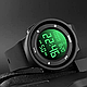 Skmei 1445 черные с черным циферблатом мужские спортивные часы - фото 3 - id-p1497458734
