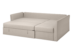 HOLMSUND Кутовий диван зі спальною функцією Nordvalla бежевий 791.507.51