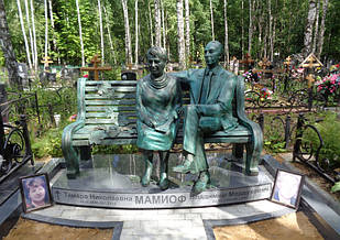 Скульптура з бронзи сімейній парі № 1341