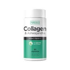 Collagen Ashwagandha Pure Gold Protein, 90 капсул