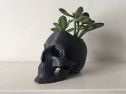 Декоративний горщик у формі черепа