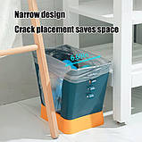 Універсальне підлогове відро для сміття з розсувним тримачем і кріпленням для сміттєвих пакетів, 4-8 літрів,, фото 3